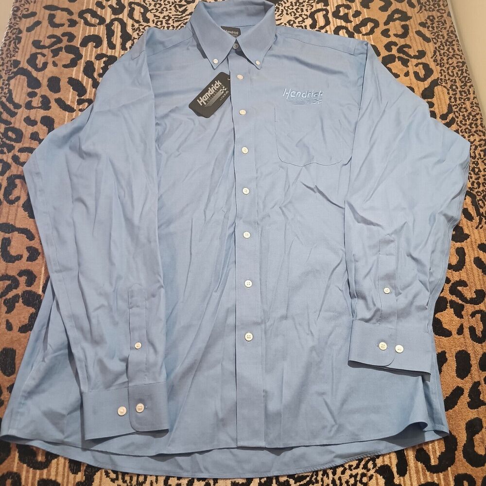 Hendricks Automotive Group Long Sleeve Blue 16 1/2 34/35 NASCAR Racing NWT